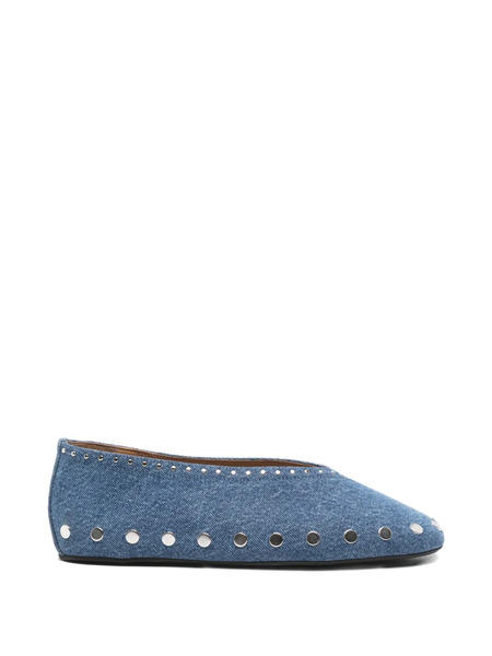  Ganni Bailarinas Con Apliques - Azul 