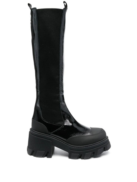  Ganni Botas Altas Cleated - Negro 
