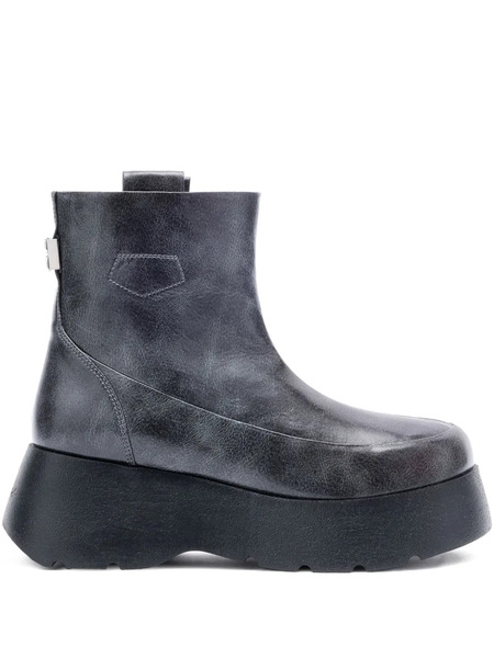 Ganni Botas Kat Con Plataforma - Gris 