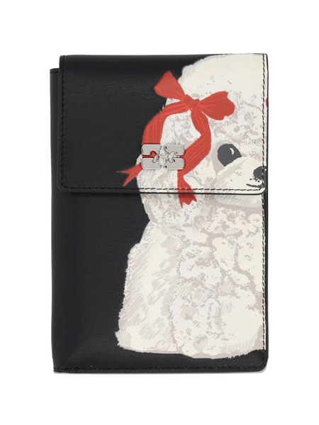  Ganni Cartera Con Perro Estampado - Blanco 