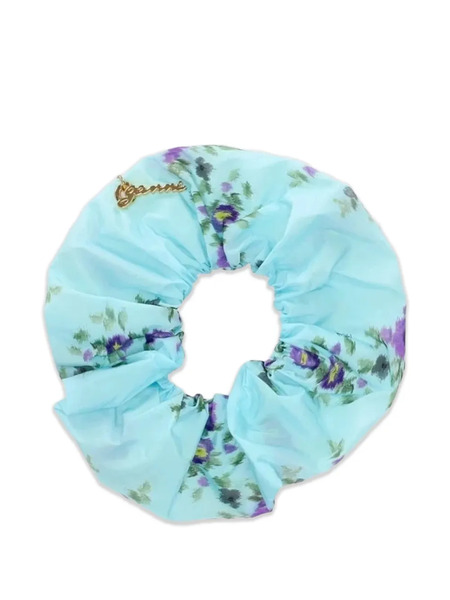  Ganni Coletero Con Estampado Floral - Azul 