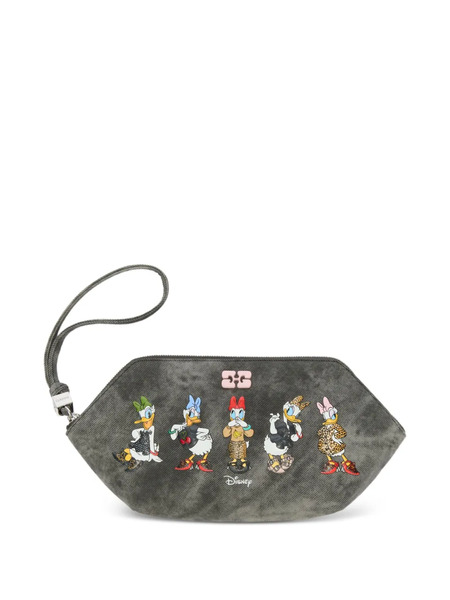  Ganni Estuche De Maquillaje Estampado De Ganni X Disney - Gris 