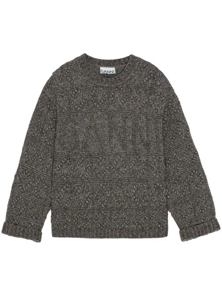  Ganni Jersey Bubble - Gris 