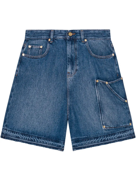  Ganni Pantalones Vaqueros Cortos - Azul 