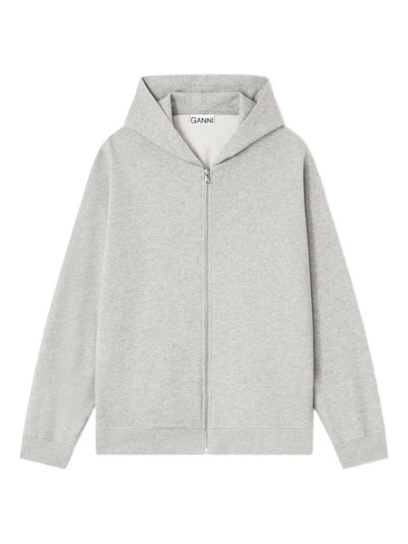  Ganni Sudadera Teddy Con Capucha - Gris 