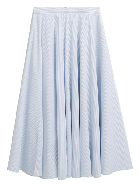  Gant Falda Acampanada A Rayas - Azul 