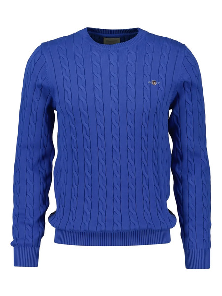  Gant Jersey Con Cuello Redondo - Azul 