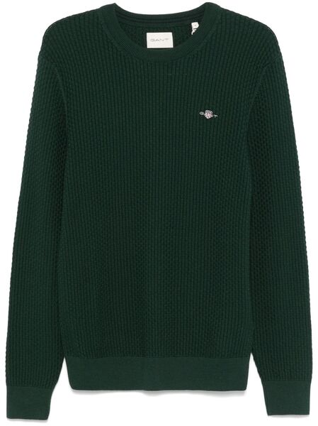  Gant Jersey De Algodón Texturizado - Verde 