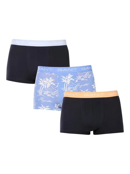  Gant Pack De Tres Calzoncillos Con Isla Estampada - Azul 