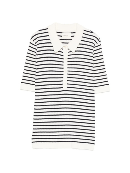  Gant Polo A Rayas - Blanco 