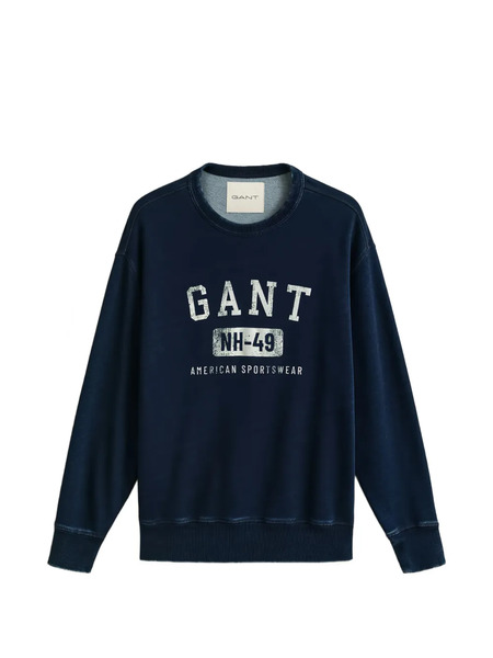  Gant Sudadera Con Logo Estampado - Azul 