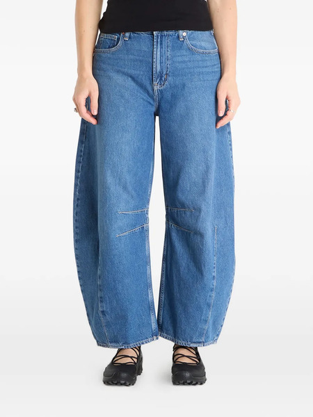  Gap Vaqueros Barrel Con Pinzas - Azul 