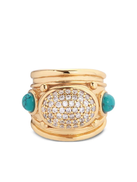  Gas Bijoux Anillo Simone Con Turquesa - Blanco 