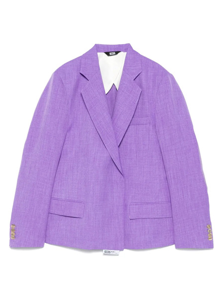  Gcds Blazer Con Efecto De Punto En Mezcla - Morado 