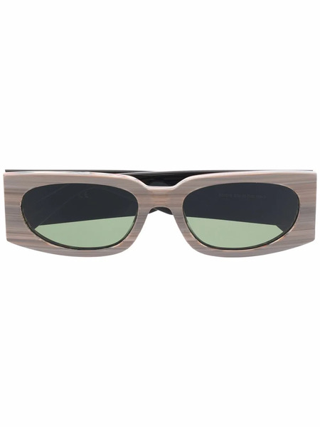  Gcds Gafas De Sol Con Montura Rectangular - Marrón 