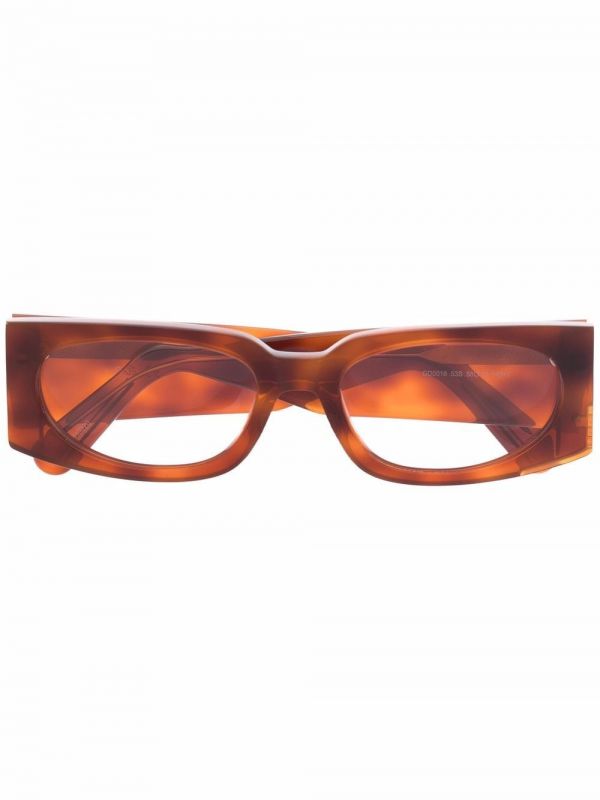  Gcds Gafas De Sol Con Montura Rectangular - Marrón 