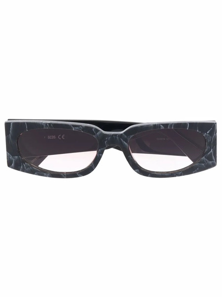  Gcds Gafas De Sol Con Montura Rectangular - Negro 