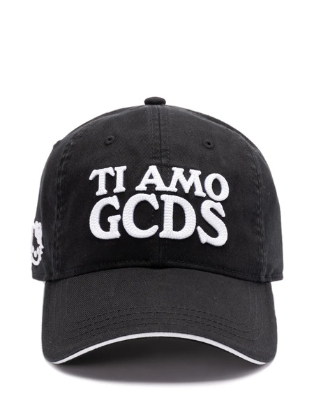  Gcds Gorra Con Logo Bordado - Negro 