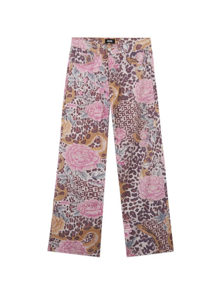  Gcds Pantalones Con Estampado Floral - Neutro 