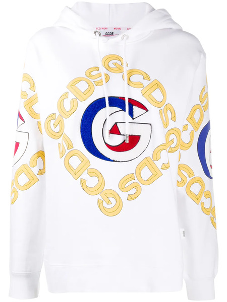  Gcds Sudadera Con Capucha Y Logo - Blanco 
