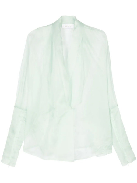  Genny Camisa De Seda - Verde 