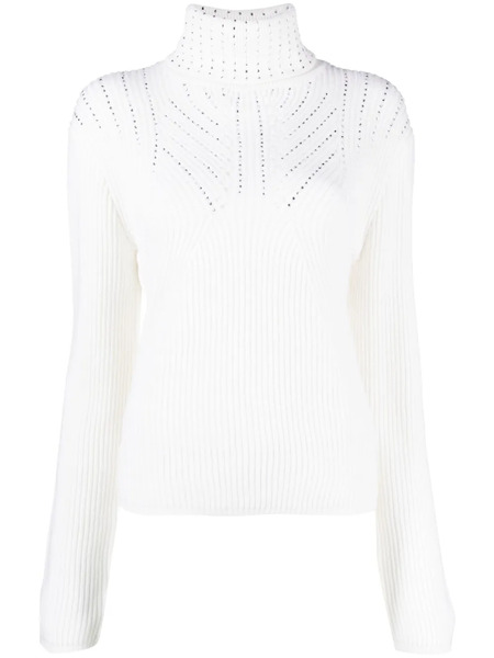 Genny Jersey Con Apliques - Blanco 