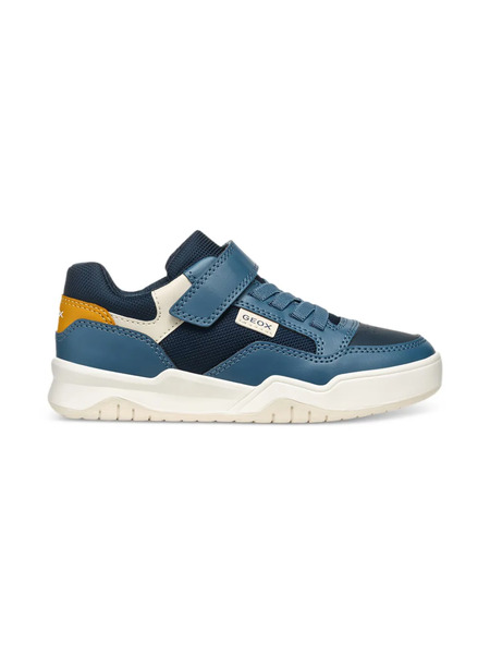  Geox Kids Zapatillas Perth Con Cierre Autoadherente - Azul 