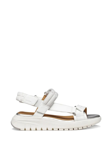 Geox Touch-strap Platform Sandals - Blanco 