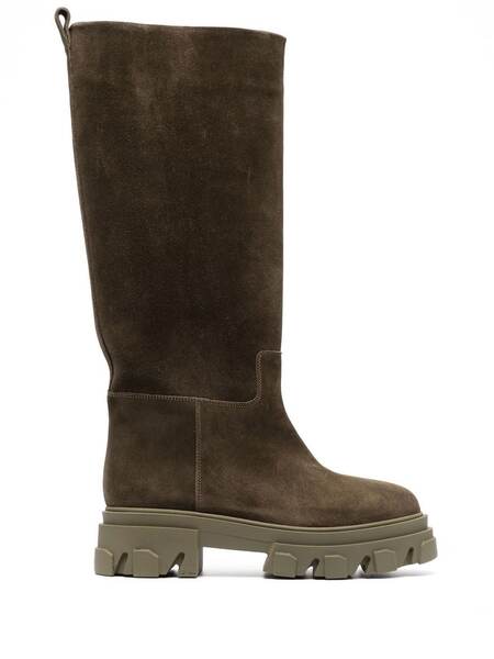  Giaborghini Botas Altas Con Suela Dentada - Verde 