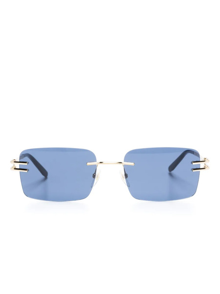  Gigi Studios Gafas De Sol 6862 Con Montura Rectangular - Dorado 