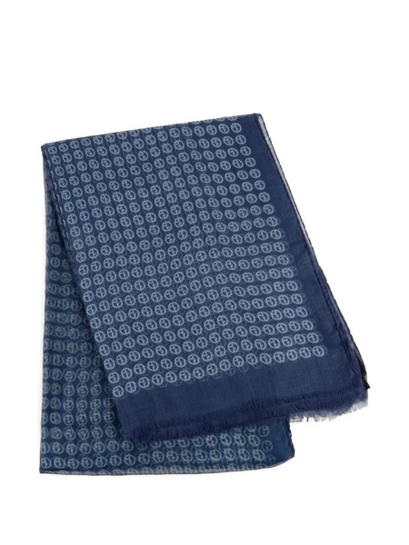 Giorgio Armani Bufanda Estampada - Azul 