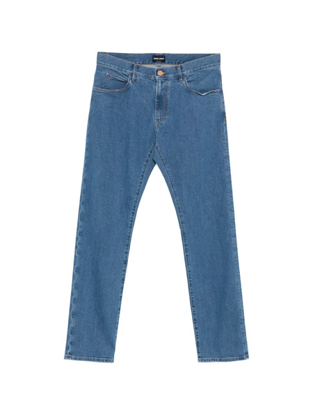  Giorgio Armani Vaqueros Con Cinco Bolsillos - Azul 