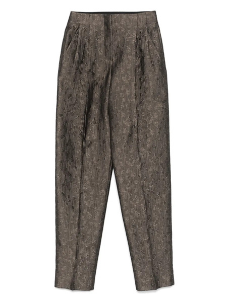  Giorgio Armani Vaqueros Rectos De Seda - Negro 