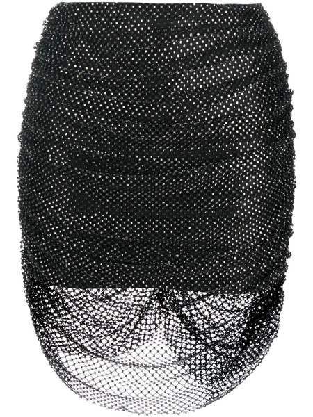  Giuseppe Di Morabito Minifalda Con Apliques De Strass - Negro 