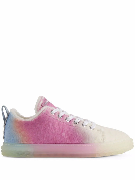  Giuseppe Zanotti Zapatillas Altas Blabber Con Cordones - Rosa 