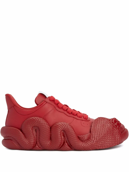  Giuseppe Zanotti Zapatillas Bajas Cobras - Rojo 