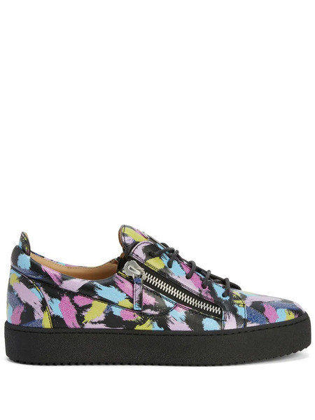  Giuseppe Zanotti Zapatillas Bajas Frankie Winter Con Doble Cremallera - Multicolor 