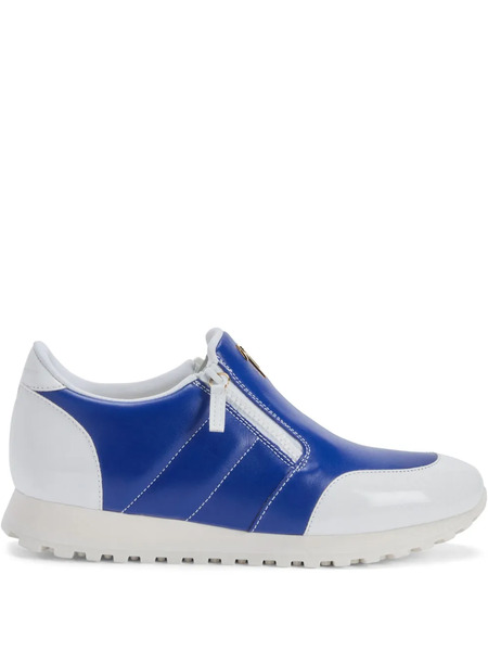  Giuseppe Zanotti Zapatillas Bajas Ilde Run Con Doble Cremallera - Azul 