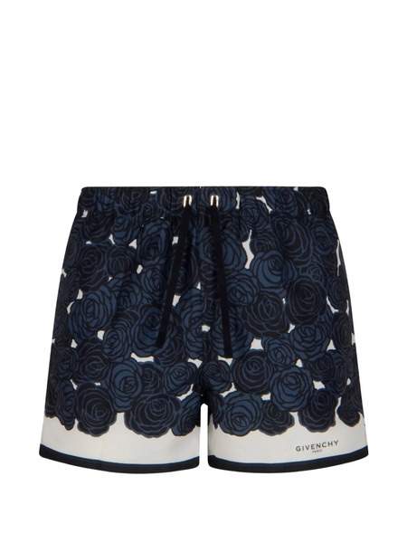  Givenchy Bañador Con Estampado Floral - Azul 