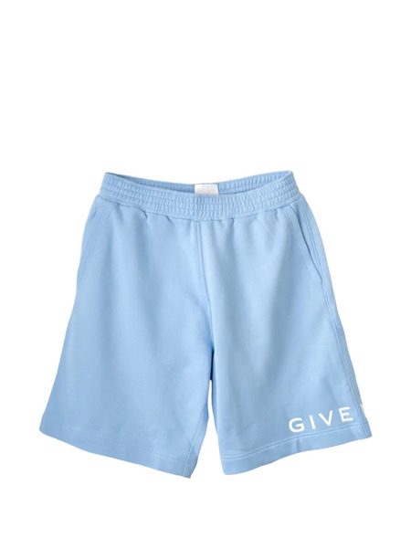  Givenchy Bermudas Con Logo Estampado - Azul 