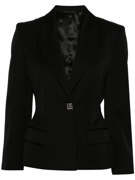  Givenchy Blazer Con Botones 4g Liquid - Negro 