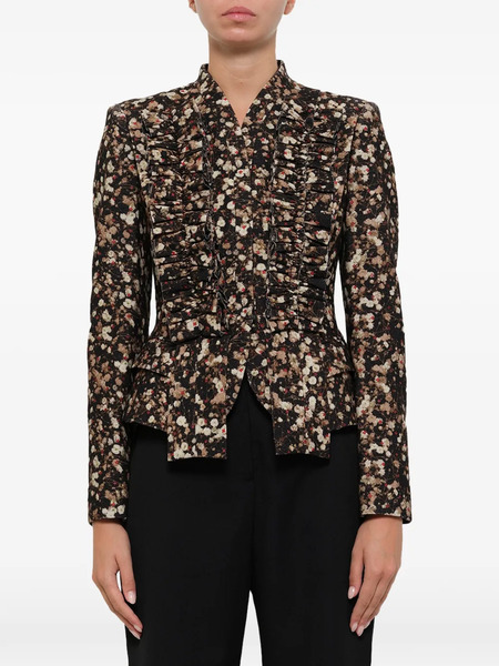  Givenchy Blazer Con Volantes - Marrón 