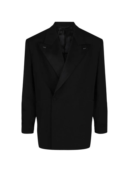  Givenchy Blazer Oversize Con Solapa De Muesca - Negro 