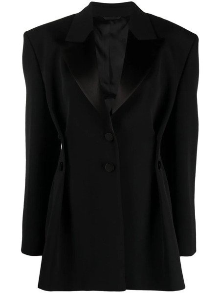  Givenchy Blazer Plisado Con Botones - Negro 