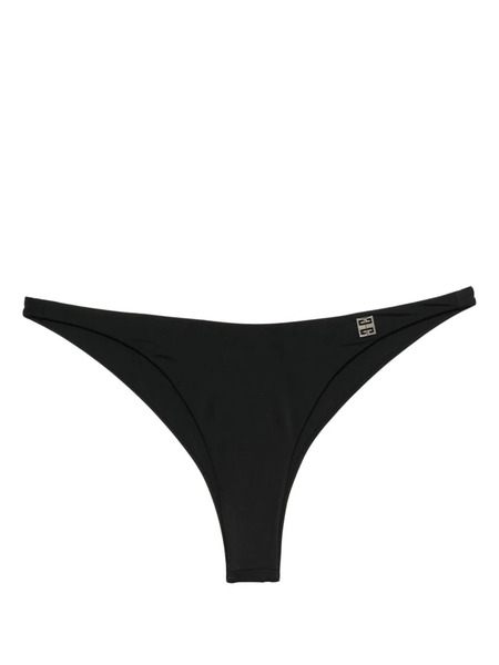  Givenchy Bragas De Bikini Con Placa 4g - Negro 