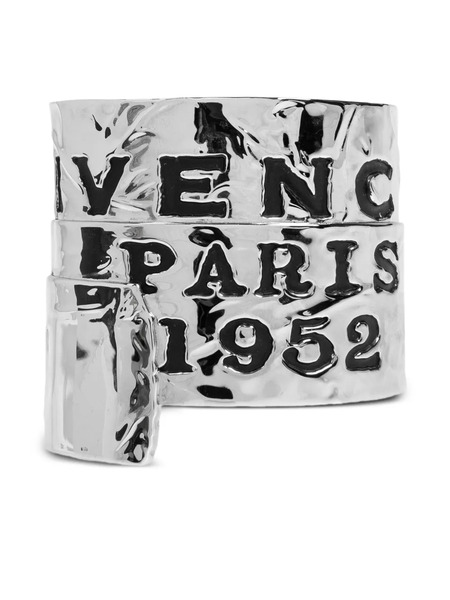  Givenchy Brazalete Tape Grabado - Plateado 