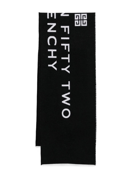  Givenchy Bufanda Con Logo En Jacquard - Negro 