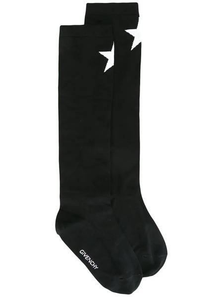  Givenchy Calcetines Con Estampado De Estrellas - Negro 