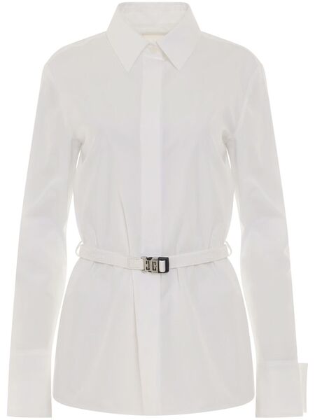  Givenchy Camisa Classic De Popelina - Blanco 
