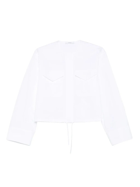  Givenchy Camisa Con Cordones - Blanco 